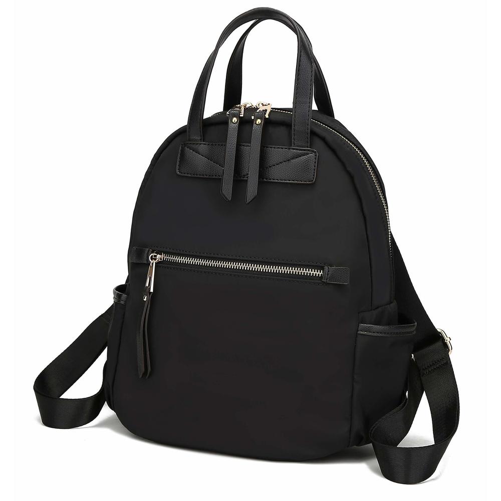 Greer Backpack Waterproof Nylon Travel Purses and Handbags by Mia K. Black😛